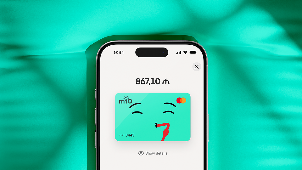 Playful m10 digital card displayed in the wallet app